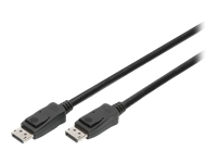 Bild von DIGITUS DisplayPort Anschlusskabel DP St/St 1.0m m/Verriegelung Ultra HD 8K Vers. 1.3/1.4 sw