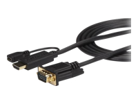 Bild von STARTECH.COM 90cm aktives HDMI auf VGA Konverter Kabel -  HDMI zu VGA Adapter 0,9m - Schwarz - 1920x1200 / 1080p