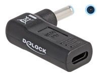Bild von DELOCK Adapter fur Notebook Ladekabel USB Type-C Buchse zu HP 4,5 x 3,0mm Stecker 90 gewinkelt