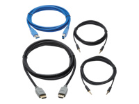 Bild von EATON TRIPPLITE HDMI KVM Cable Kit for Tripp Lite B005-HUA2-K and B005-HUA4 KVM 4K HDMI USB 3.2 Gen 1 3,5mm 6ft. 1,83m