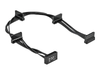 Bild von DELOCK Kabel Power SATA 15 Pin Stecker > 4 x SATA 15 Pin Buchse 40cm schwarz