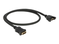 Bild von DELOCK Kabel HDMI-A Buchse > HDMI-A Buchse zum Einbau 4K 30 Hz 0,5 m