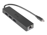 Bild von I-TEC USB C Slim HUB 3 Port mit Gigabit Ethernet Adapter ideal fuer New Macbook Macbook Pro 2016 usw. kompatible mit Thunderbolt 3