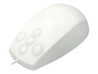 Bild von ACTIVE KEY AK-PMT2-LB-US-W Hygiene 5 Buttons Scroll Mouse Fully Sealed Watertight USB White