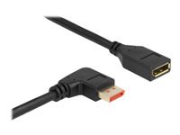 Bild von DELOCK DisplayPort Verlängerungskabel Stecker 90 rechts gewinkelt zu Buchse 8K 60 Hz 2 m