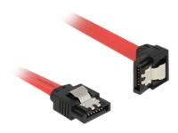 Bild von DELOCK Kabel SATA 6 Gb/s Stecker gerade > SATA Stecker unten 50cm rot Metall