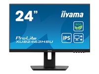 Bild von IIYAMA XUB2463HSU-B1 60,45cm 23,8Zoll ETE IPS EyeComfort/EyeSafe 2.0 FHD 100Hz 250cd/m2 3ms Speakers HDMI DP 2xUSB 3.2 15cm Heigt