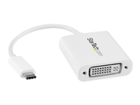 Bild von STARTECH.COM USB-C auf DVI Adapter - USB Type-C DVI Konverter für MacBook, Chromebook, Dell XPS oder andere USB-C Geräte - Weiss