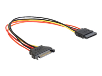 Bild von DELOCK Kabel Power SATA 15 Pin Stecker > SATA 15 Pin Buchse Verlängerung 30 cm