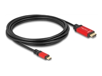 Bild von DELOCK ?USB Type-C zu HDMI Kabel DP Alt Mode 8K 60 Hz mit HDR Funktion 3m rot