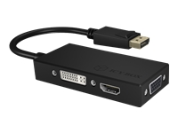 Bild von ICY BOX IB-AC1031 3-in-1 DisplayPort zu HDMI/ DVI-D / VGA Grafikadapter in schwarz