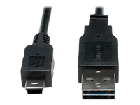 Bild von EATON TRIPPLITE Universal Reversible USB 2.0 Converter Adapter Cable Reversible A to 5Pin Mini B M/M 3ft. 0,91m