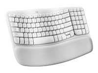 Bild von LOGITECH Wave Keys wireless ergonomic keyboard - OFFWHITE - (PAN) - 2.4GHZ/BT - N/A - NORDIC-613 - UNIVERSAL