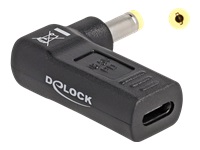 Bild von DELOCK Adapter fur Notebook Ladekabel USB Type-C Buchse zu HP 4,8 x 1,7mm Stecker 90 gewinkelt