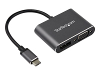 Bild von STARTECH.COM USB-C Multiport Adapter - DisplayPort oder VGA - 4K 60H z- HDR - 2 in 1 USB Typ C Display Adapter fur DP oder VGA