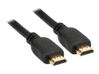 Bild von INLINE HDMI HighSpeed Kabel PREMIUM 10m St/St bis 1080p FullHD vergoldete Kontakte schwarz