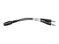 Bild von EATON TRIPPLITE 3,5mm 4-Position to 3,5mm 3-Position Audio Headset Splitter Adapter Cable F/2xM 6ft. 15,2cm