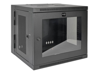 EATON TRIPPLITE 10U Wall Mount Rack Enclosure Server Cabinet w/Swinging Door Acrylic Window Rack cabinet wall mountable BK 10U 19