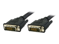 Bild von TECHLY DVI-D Dual-Link Anschlusskabel schwarz 1,8m 2x DVI Digital DVI-D 24 + 1 Stecker