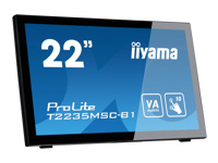 Bild von IIYAMA T2235MSC-B1 54,6cm 21,5Zoll 10 Punkt Multitouch kapazitiv 1920x1080  225cd/m² VGA DVI Display Port Lautsprecher neigbar black