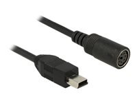 Bild von NAVILOCK Anschlusskabel MD6 Buchse Seriell > USB 2.0 Typ Mini-B Stecker 52 cm