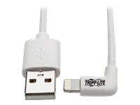 Bild von EATON TRIPPLITE Right-Angle USB-A to Lightning Sync/Charge Cable MFi Certified - White M/M USB 2.0 6 ft. 1,83m