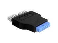 Bild von DELOCK Adapter USB 3.0 Pinheader Bu > 2x USB3.0-A Bu nebeneinander