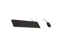 TNB CLASSY - Combo clavier et souris filaires - AZERTY - noir (FR)