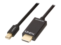 Bild von LINDY Kabel Mini DisplayPort/HDMI 4K30 (DP: passiv) 3m mDP Stecker an HDMI Stecker