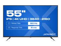 JAPANNEXT - Écran LED - 55p 3840x2160 4K 60 Hz - IPS - 8 ms - Garantie 3 ans