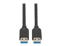 Bild von EATON TRIPPLITE USB 3.0 SuperSpeed A to A Cable for Tripp Lite USB 3.0 All-in-One Keystone/Panel Mount Couplers M/M Black 15ft. 4,6m