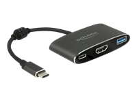 Bild von DELOCK Adapter USB Type-C Stecker > HDMI Buchse DP Alt Mode 4K 30 Hz + USB Typ-A + USB Type-C PD