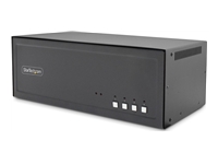 Bild von STARTECH.COM 4-Port Secure Quad-Monitor KVM-Switch HDMI-DisplayPort-DVI NIAP 4.0 Desktop KVM Umschalter CAC-Port