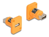 Bild von DELOCK D-Typ Modul USB 2.0 Typ-A Buchse zu Buchse orange