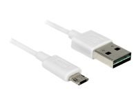 Bild von DELOCK Kabel EASY-USB 2.0 Typ-A Stecker > EASY-USB 2.0 Typ Micro-B Stecker weiss 2 m