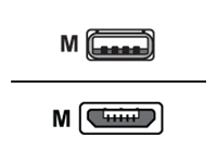 Bild von DELOCK Kabel EASY USB 2.0-A > EASY Micro-B links/rechts gewinkelt Stecker/Stecker 1 m