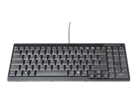 Bild von DIGITUS DS-72000GE Tastatur für TFT-Konsolen schwarz Kabel deutsche Ausführung