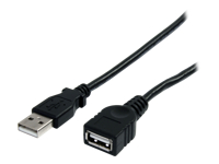 Bild von STARTECH.COM 10ft Black USB 2.0 Extension Cable A to A - M/F 6 ft Cisco Console Cable
