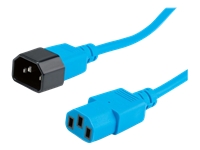 Bild von ROLINE Apparate-Verbindungskabel IEC 320 C14 - C13 blau 0.8m