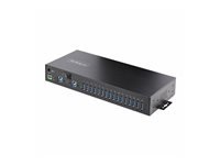 Bild von STARTECH.COM 16-Port Industrie USB 3.0 Hub mit Netzteil 5Gbps Verteiler/Mehrfachstecker fur DIN/Rack Dual-Host USB Switch