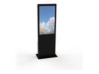 HI-ND Stand totem for flat panel standard 3 mm HC plexi black screen size 43inch floor-standing