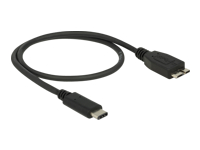 Bild von DELOCK Kabel USB 3.1 Gen 2 USB Type-C Stecker > USB Micro-B Stecker 0,5 m schwarz