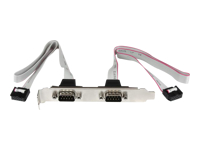 Bild von STARTECH.COM 2 Port Seriell DB9 Slotblech mit 10 Pin (IDC 10) Pinheader Kabel 40cm