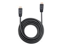 Bild von MANHATTAN High Speed HDMI-Kabel CL3 7,5m mit Ethernet-Kanal zur Wandinstallation HDMI-Stecker auf HDMI-Stecker geschirmt schwarz