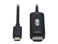 Bild von EATON TRIPPLITE USB-C to HDMI Active Adapter Cable M/M 4K 60Hz HDR HDCP 2.2 DP 1.2 Alt Mode Black 6ft. 1,8m