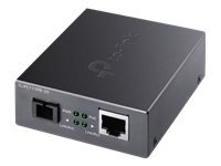 TP-LINK 10/100 Mbps RJ45 to 100 Mbps Single-mode SC WDM Bi-Directional Fiber Converter With 1-Port PoE