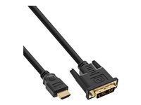 Bild von INLINE BULK 30er HDMI-DVI Kabel vergoldete Kontakte HDMI Stecker auf DVI 18+1 Stecker 2m
