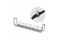 Bild von STARTECH.COM Untertisch Kabelmanagement Ablage 615mm langes Metall Gitter Kabelorganizer Schraubmontage Steckdosenleisten Ablage