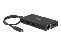 Bild von STARTECH.COM USB-C Multiport Adapter - mit Power Delivery USB PD - USB Type C zu 4K HDMI USB 3.0 Gigabit Ethernet Hub