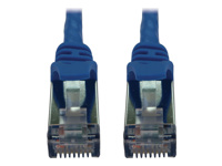 EATON TRIPPLITE Cat6a, 10G, Snagless, Shielded, Slim, STP Ethernet Cable, RJ45, M/M, PoE, Blue, 3 ft. 0.9m